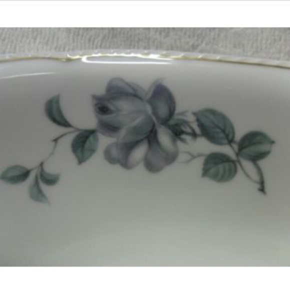 Royal Tettau Damask Rose Oval Serving Dish Germany - Picture 6 of 8